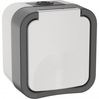 Розетка IEK 1-местная заземляющим контактом и крышкой TORS 16А IP55 белый Розетка IEK 1-местная заземляющим контактом и крышкой TORS 16А IP55 белый